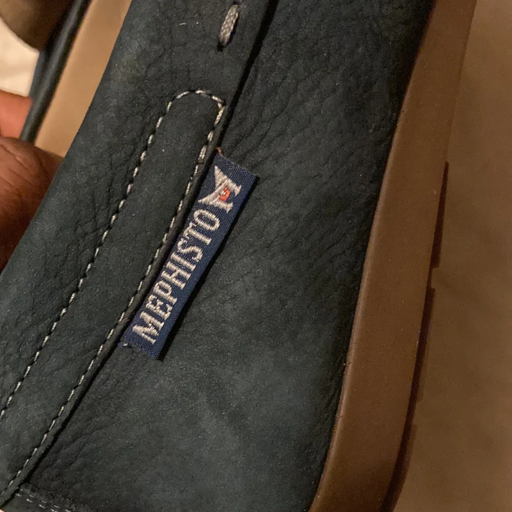 Mephisto Algoras Mens loafers/moccasins blue suede